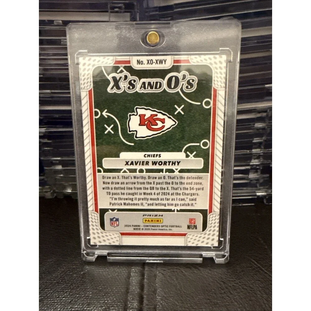 2024 PANINI OPTIC CONTENDERS XAVIER WORTHY X'S AND O'S ROOKIE  Silver Prizm RC